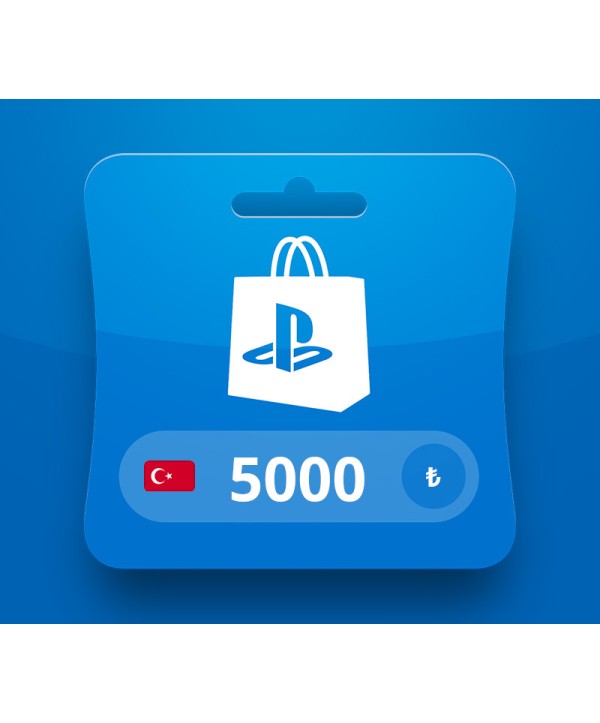 PlayStation Network TRY 5000 Card TURKEY PlayStation 4 Key TÜRKIYE
